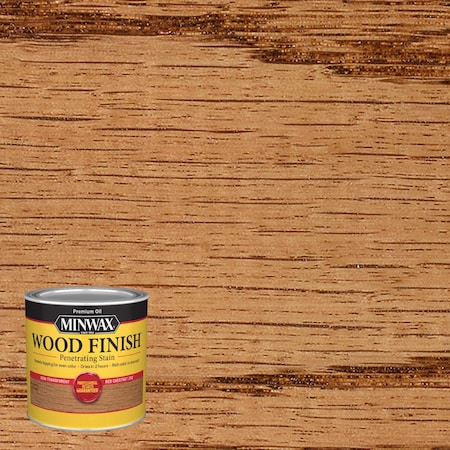 Minwax Minwax Wood Finish Semi-Transparent Red Chestnut Oil-Based Penetrating Wood Stain 1/2 pt 223204444